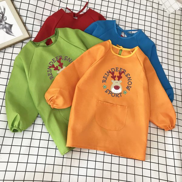 cute waterproof children's long-sleeved smock boys and girls painting clothes anti-dressing apron custom
cute waterproof children's long-sleeved smock boys and girls painting clothes anti-dressing apron custom