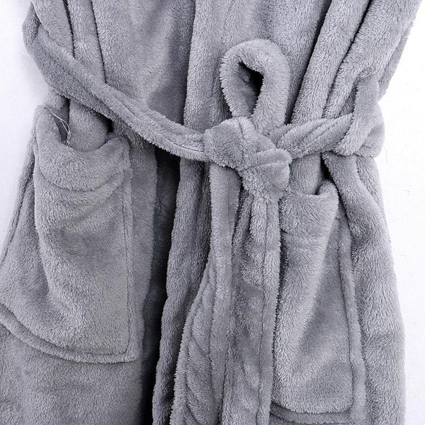 men's fall long sleepwear flannel robes shawl collar fleece bathrobe spa pajamas, Black;brown
men's fall long sleepwear flannel robes shawl collar fleece bathrobe spa pajamas, Black;brown