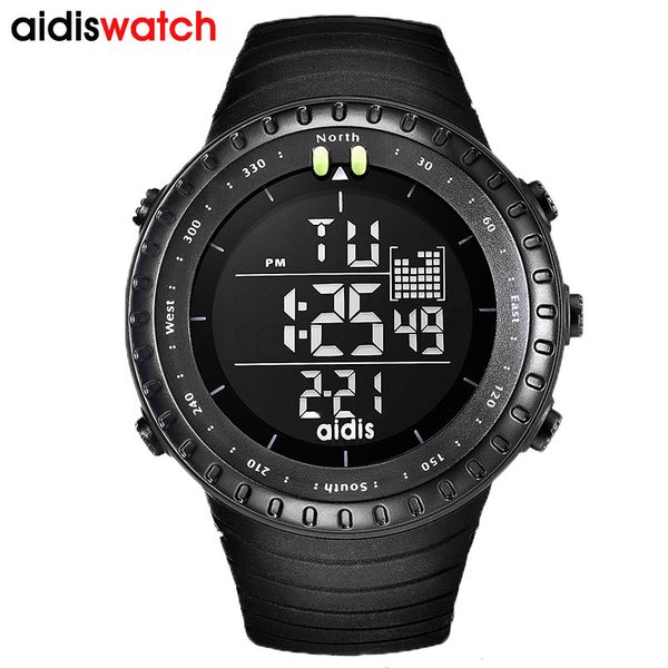 aidis men outdoor sports electronic chronograph 2019 new men's watch big dial digital 30m waterproof digital led wrist watches, Slivery;brown
aidis men outdoor sports electronic chronograph 2019 new men's watch big dial digital 30m waterproof digital led wrist watches, Slivery;brown