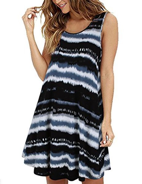 casual dresses fansic summer womens sleeveless tank dress swing t-shirt pocket, Black;gray
casual dresses fansic summer womens sleeveless tank dress swing t-shirt pocket, Black;gray