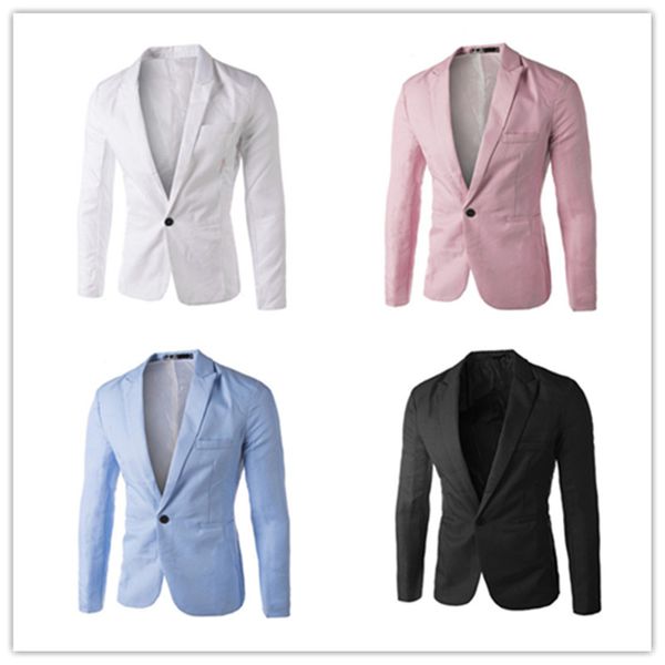 men suit blazer jacket charm men's casual slim fit one button suit blazer wedding dress terno masculino coat jacket men, White;black
men suit blazer jacket charm men's casual slim fit one button suit blazer wedding dress terno masculino coat jacket men, White;black