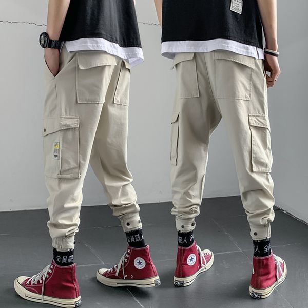 casual all-match cotton many pockets ankle-length cargo beam foot pants 2019 leisure trend overalls pants sweatpants large size, Black
casual all-match cotton many pockets ankle-length cargo beam foot pants 2019 leisure trend overalls pants sweatpants large size, Black