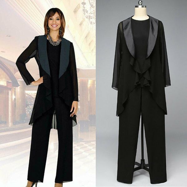 2019 elegant black mother of the bride pant suits with long jacket ankle length long sleeve mother of the bride dresses plus size, Black;red
2019 elegant black mother of the bride pant suits with long jacket ankle length long sleeve mother of the bride dresses plus size, Black;red