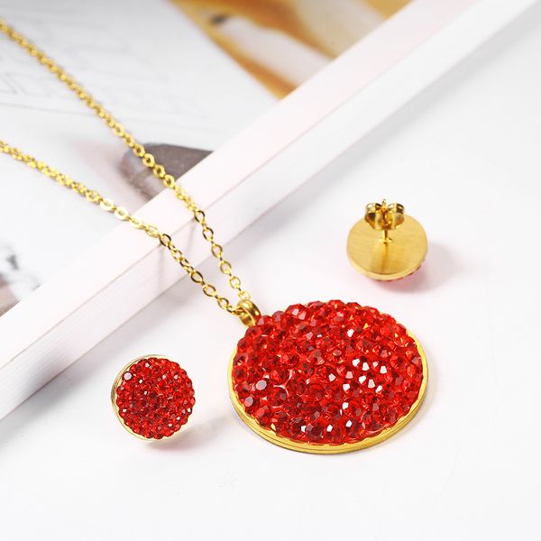 xuanhua stainless steel jewelry sets necklace and earrings set fashion jewelry bohemian white and red stone for women, Silver
xuanhua stainless steel jewelry sets necklace and earrings set fashion jewelry bohemian white and red stone for women, Silver