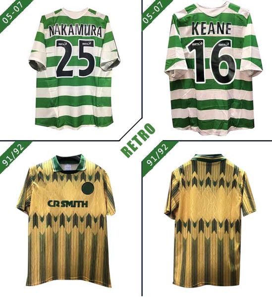 celtic retro 2005-07 1991-92 soccer jerseys larsson nakamura burley keane classic the celts vintage football shirt, Black;yellow
celtic retro 2005-07 1991-92 soccer jerseys larsson nakamura burley keane classic the celts vintage football shirt, Black;yellow