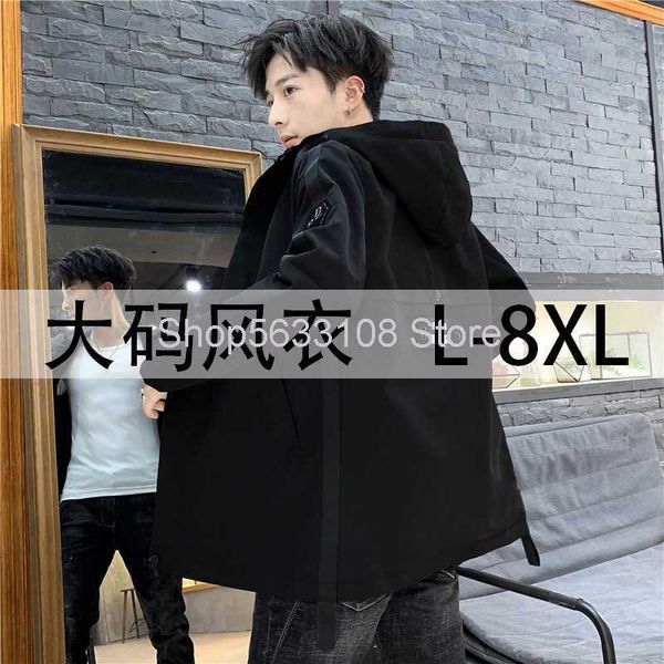 big size jacket male autumn youth big size loose outerwear autumn belt cap coat windbreaker, Black;brown
big size jacket male autumn youth big size loose outerwear autumn belt cap coat windbreaker, Black;brown