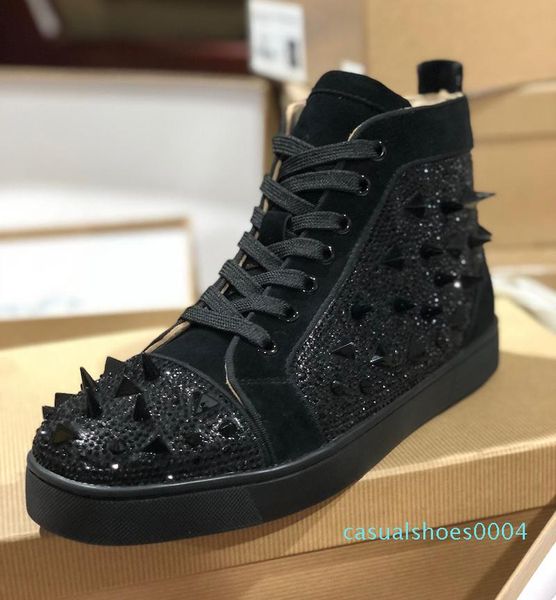 latest mens designer red bottom sneakers spike junior high flats shoes women trainers genuine leather lovers party wedding shoes ac04, Black
latest mens designer red bottom sneakers spike junior high flats shoes women trainers genuine leather lovers party wedding shoes ac04, Black