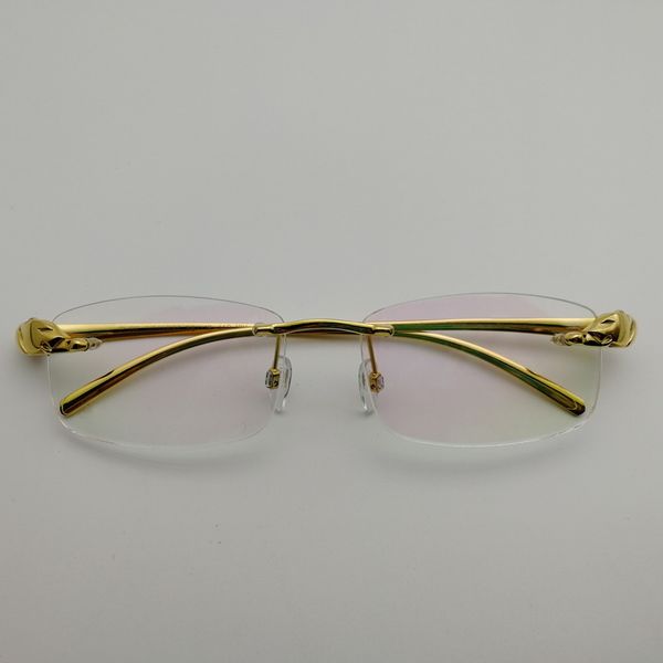 wholesale-alloy leopard glasses frames rimless square eyeglasses luxury clear lens optical gold frame eyewear for reading, Silver
wholesale-alloy leopard glasses frames rimless square eyeglasses luxury clear lens optical gold frame eyewear for reading, Silver