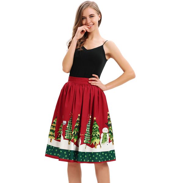christmas snowman digital printing show thin half-length skirt tall waist street hipsters elegant pompadour skirt, Black;gray
christmas snowman digital printing show thin half-length skirt tall waist street hipsters elegant pompadour skirt, Black;gray