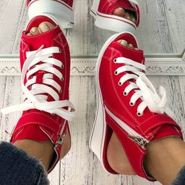 women summer high heels sandals pumps shoes woman peep toe canvas plus size lace up sandalias mujer sapato feminino n661, Black
women summer high heels sandals pumps shoes woman peep toe canvas plus size lace up sandalias mujer sapato feminino n661, Black