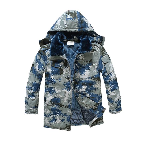 men hooded jacket cold-proof tactical softshell cotton jacket thick waterproof hunting hiking warm army outdoor coat, Blue;black
men hooded jacket cold-proof tactical softshell cotton jacket thick waterproof hunting hiking warm army outdoor coat, Blue;black