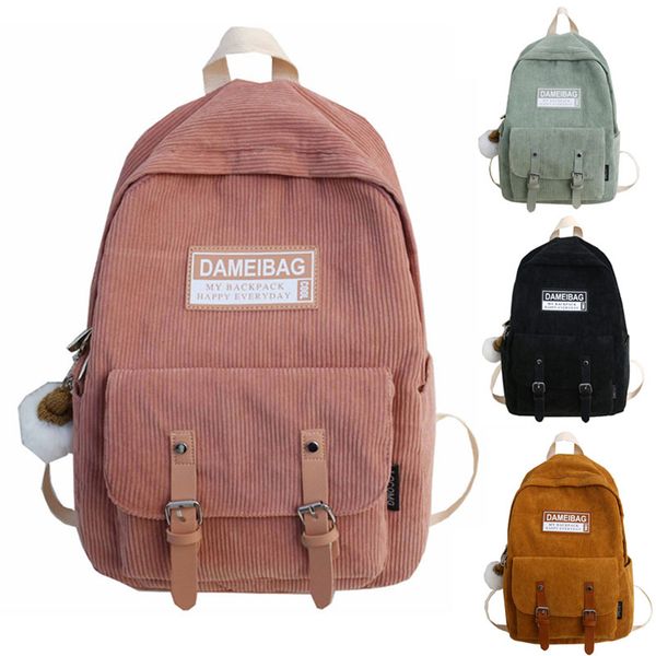 stripe cute corduroy backpack kawaii women school bag teenage girl backpack harajuku female fashion bag student lady book
stripe cute corduroy backpack kawaii women school bag teenage girl backpack harajuku female fashion bag student lady book