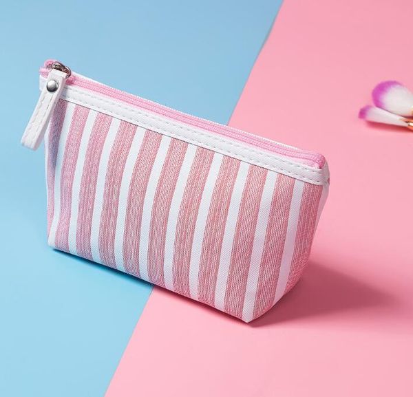dhl 50pcs cosmetic bag women canvas stripes coin purses wallets holders travel wash outdoot portable storage bag
dhl 50pcs cosmetic bag women canvas stripes coin purses wallets holders travel wash outdoot portable storage bag
