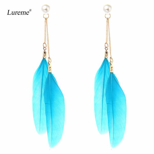 lureme fashion jewelry imitation pearls handmade natural feather long dangle earrings for womens (er005504, Silver
lureme fashion jewelry imitation pearls handmade natural feather long dangle earrings for womens (er005504, Silver