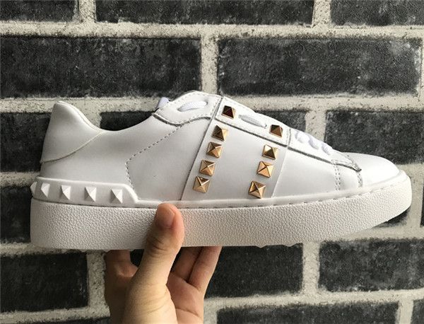 women men rivets flats comfort casual shoes weaving leather patchwork trendy designer luxury shoes studded skateboarding tennis sneakers, Black
women men rivets flats comfort casual shoes weaving leather patchwork trendy designer luxury shoes studded skateboarding tennis sneakers, Black