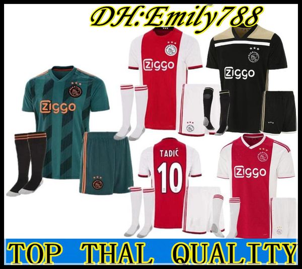 kits + socks 2019 ajax home soccer jerseys #21 de jong away shirt ajax 19/20 #10 tadic #4 de ligt #22 ziyech men football uniforms kit, Black
kits + socks 2019 ajax home soccer jerseys #21 de jong away shirt ajax 19/20 #10 tadic #4 de ligt #22 ziyech men football uniforms kit, Black