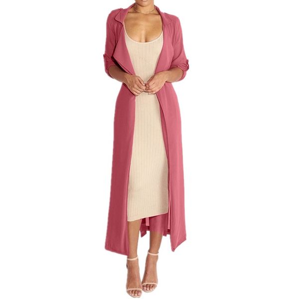 fashion turn-down collar long trench coat women loose sashes casual cardigans female outwear long coat, Tan;black
fashion turn-down collar long trench coat women loose sashes casual cardigans female outwear long coat, Tan;black