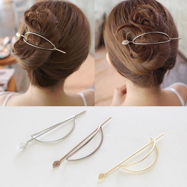 Gold-color and Silver Plated Metal Hair Pin Clasp Jewelry Leaf Hair Sticks Hairpins and Clips for Women
Gold-color and Silver Plated Metal Hair Pin Clasp Jewelry Leaf Hair Sticks Hairpins and Clips for Women