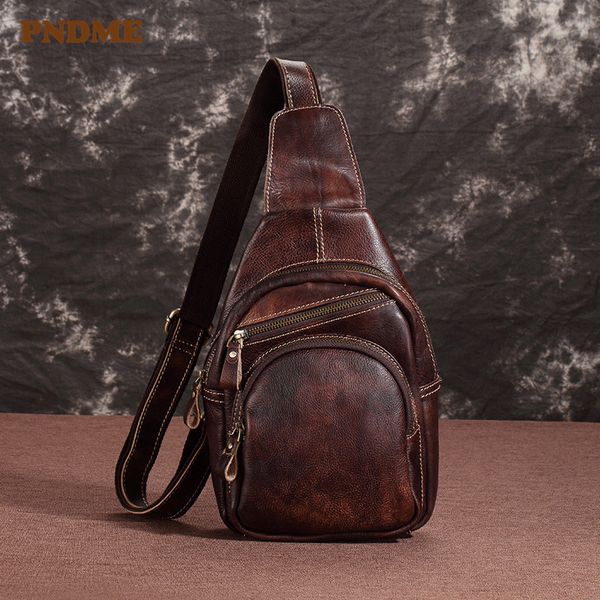 pndme retro genuine leather men's chest bag messenger bags casual simple daily handmade waterproof shoulder bags
pndme retro genuine leather men's chest bag messenger bags casual simple daily handmade waterproof shoulder bags