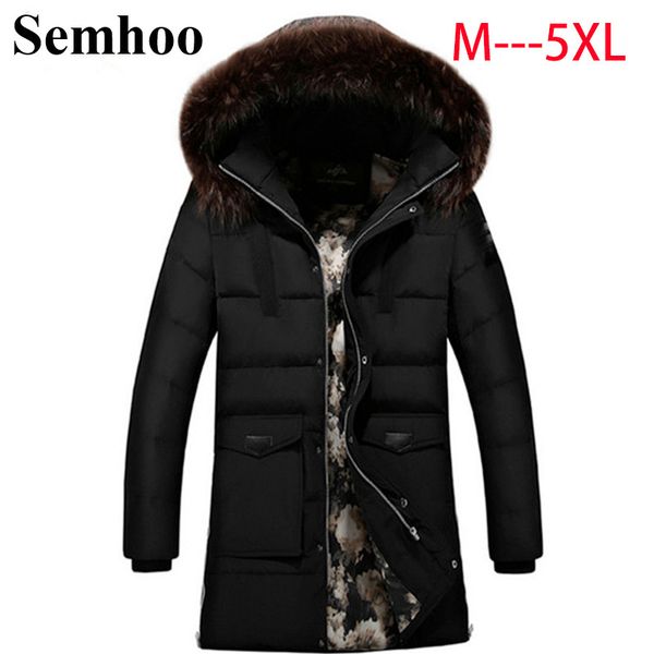 autumn and winter new thick belt with fur collar long men's hooded casual wild cotton coat plus size duck down warm jacket, Black
autumn and winter new thick belt with fur collar long men's hooded casual wild cotton coat plus size duck down warm jacket, Black