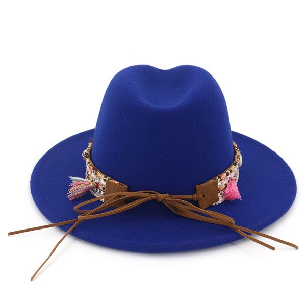 2019 fashion women wool fedora hat with tassel ribbon party hat for elegant ladywide brim jazz church hat, Blue;gray
2019 fashion women wool fedora hat with tassel ribbon party hat for elegant ladywide brim jazz church hat, Blue;gray