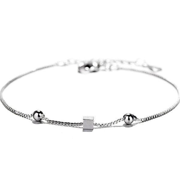 ty92 simple brushed square bracelet female geometric star box chain hand jewelry, Black
ty92 simple brushed square bracelet female geometric star box chain hand jewelry, Black