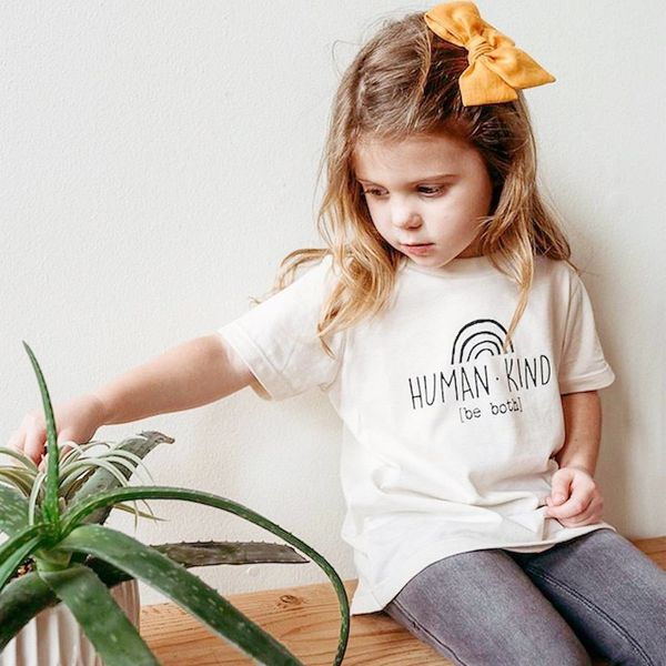 grh kids little girls boys rainbow tees pure cotton t-shirts human kind be both letters summer short sleeve children unisex, Blue
grh kids little girls boys rainbow tees pure cotton t-shirts human kind be both letters summer short sleeve children unisex, Blue