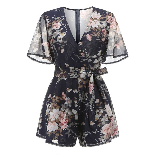 women chiffon playsuits v-neck floaral printing lady jumpsuit loose short sleeve beach vocation bodysuit overall, Black;white
women chiffon playsuits v-neck floaral printing lady jumpsuit loose short sleeve beach vocation bodysuit overall, Black;white