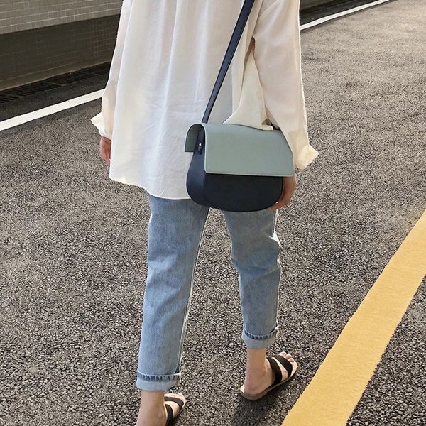splicing contrast shoulder bag for women fashion saddle bags leather luxury messenger women's crossbody bags 2019 new
splicing contrast shoulder bag for women fashion saddle bags leather luxury messenger women's crossbody bags 2019 new