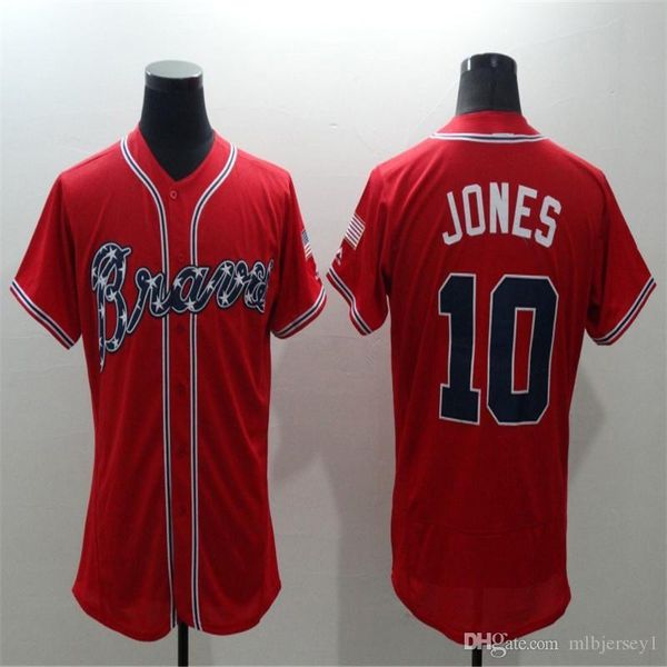 2019 new fabric flexbase version 10 chipper jones retro color red white green gray jersey 01, Black;blue
2019 new fabric flexbase version 10 chipper jones retro color red white green gray jersey 01, Black;blue