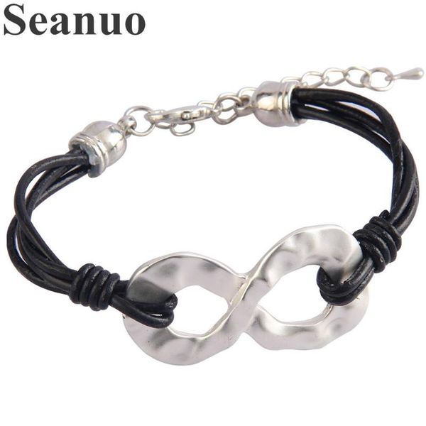 charm bracelets seanuo 8 shape braided multilayer pu leather & bangles jewelry for men women punk christmas gifts, Golden;silver
charm bracelets seanuo 8 shape braided multilayer pu leather & bangles jewelry for men women punk christmas gifts, Golden;silver