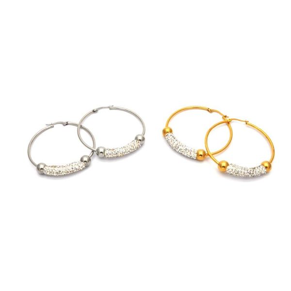 hoop & huggie delicate earring jewelry wholesale stainless steel women silver and gold color with charm zircon e04261, Golden;silver
hoop & huggie delicate earring jewelry wholesale stainless steel women silver and gold color with charm zircon e04261, Golden;silver