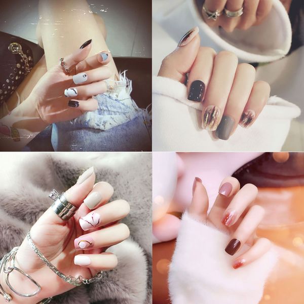 24pcs fashion convenient fake nails square rivet retro simple atmosphere artificial manicure office home artificial nails, Red;gold
24pcs fashion convenient fake nails square rivet retro simple atmosphere artificial manicure office home artificial nails, Red;gold