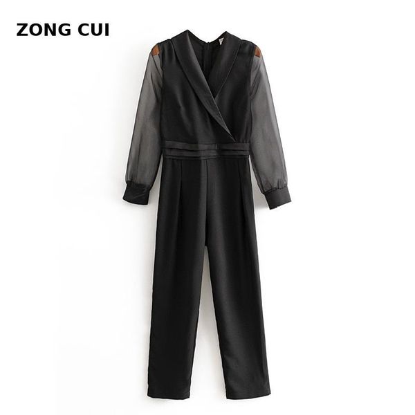 women's jumpsuits & rompers jumpsuit pants 2021 fashion elegant office work clothes long sleeve black organza, Black;white
women's jumpsuits & rompers jumpsuit pants 2021 fashion elegant office work clothes long sleeve black organza, Black;white
