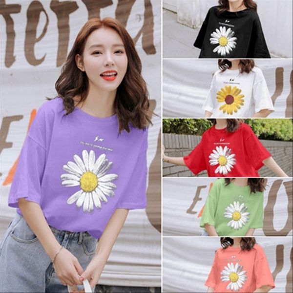 2020 cotton short-sleeved loose daisy printed 2020 cotton short-sleeved t-shirt women's loose daisy printed women's t-shirt, White
2020 cotton short-sleeved loose daisy printed 2020 cotton short-sleeved t-shirt women's loose daisy printed women's t-shirt, White