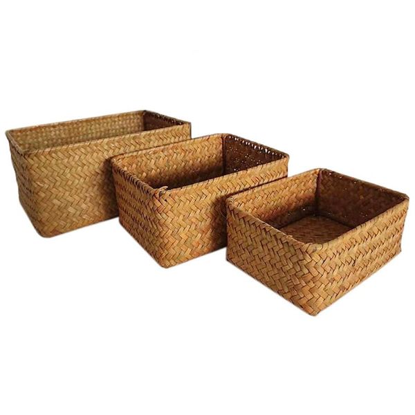 seaweed fruit vegetable storage basket handmade picnic food bread snacks box sundries dish for home kitchen organizer
seaweed fruit vegetable storage basket handmade picnic food bread snacks box sundries dish for home kitchen organizer