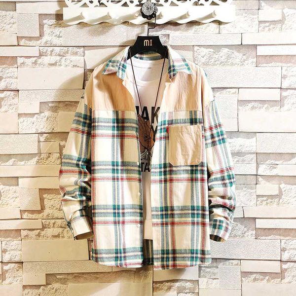 plaid shirt men's fashion retro cotton casual shirt men streetwear dress loose long sleeved shirts mens large size s-5xl, White;black
plaid shirt men's fashion retro cotton casual shirt men streetwear dress loose long sleeved shirts mens large size s-5xl, White;black