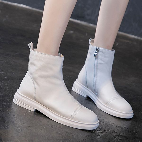 rimocy new autumn women casual ankle boots black beige pu leather waterproof shoes woman side zipper round toe short botas mujer
rimocy new autumn women casual ankle boots black beige pu leather waterproof shoes woman side zipper round toe short botas mujer