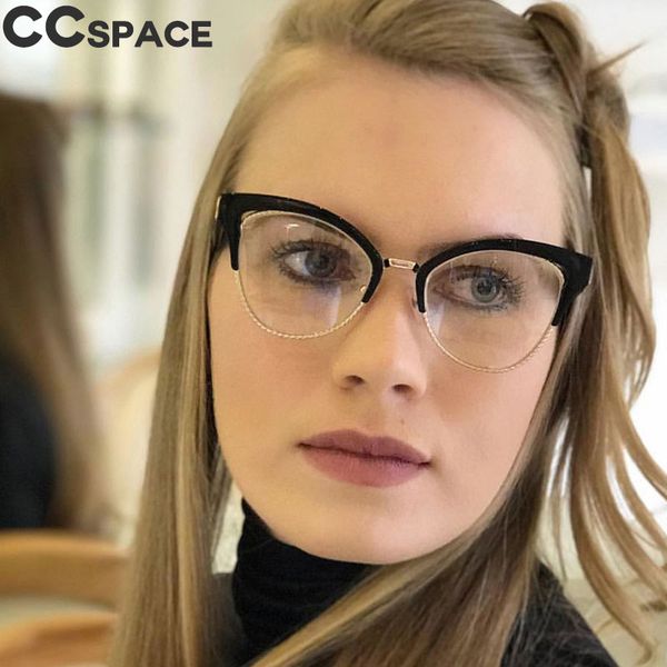 cat eye hollow glasses frames women trending half frame optical fashion computer glasses 45640, Black
cat eye hollow glasses frames women trending half frame optical fashion computer glasses 45640, Black