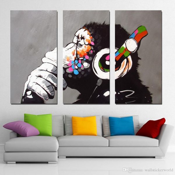 3 panel monkey music canvas wall art picture home decoration living room canvas print modern painting
3 panel monkey music canvas wall art picture home decoration living room canvas print modern painting