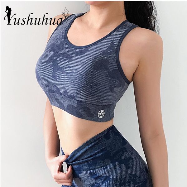 women seamless sports bra high impact camouflage yoga bra adjustable fitness beauty back running gym women sports top, White;black
women seamless sports bra high impact camouflage yoga bra adjustable fitness beauty back running gym women sports top, White;black
