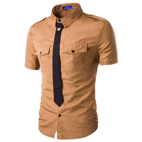 epaulet tie 3xl сплошные мода мужские рубашки платья с коротким рукавом slim fit повседневный социальный camisas masculinas для man chemise, White;black
epaulet tie 3xl сплошные мода мужские рубашки платья с коротким рукавом slim fit повседневный социальный camisas masculinas для man chemise, White;black