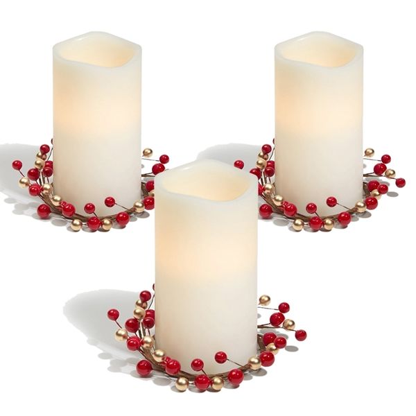 3pcs candle rings for pillars,red and gold, small wreaths for christmas,rustic wedding centerpiece or table decoration
3pcs candle rings for pillars,red and gold, small wreaths for christmas,rustic wedding centerpiece or table decoration