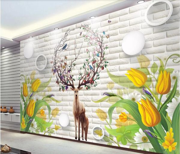 3d room wallpaper custom p mural tulip elk 3d brick wall tv background wall wallpaper on the wall large wallpaper for walls 3 d
3d room wallpaper custom p mural tulip elk 3d brick wall tv background wall wallpaper on the wall large wallpaper for walls 3 d