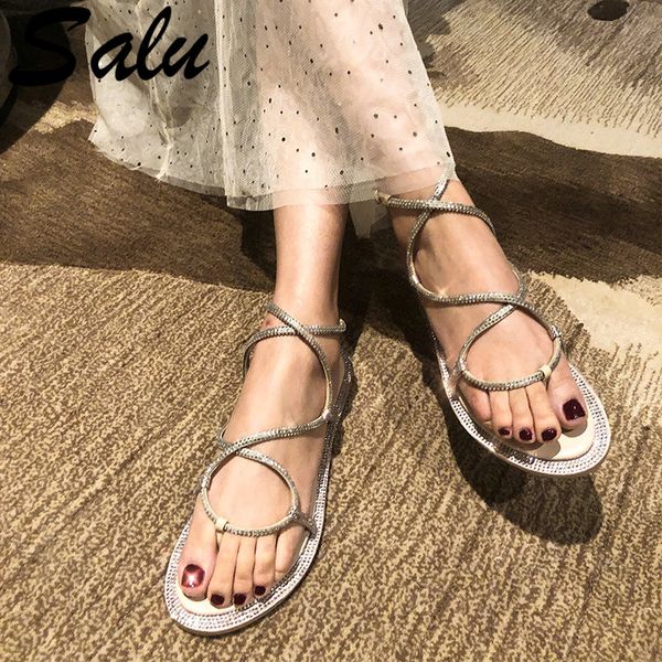salu elegant casual women sandals summer genuine sheepskin leather shallow basic shoes woman comfortable fashion slippers, Black
salu elegant casual women sandals summer genuine sheepskin leather shallow basic shoes woman comfortable fashion slippers, Black