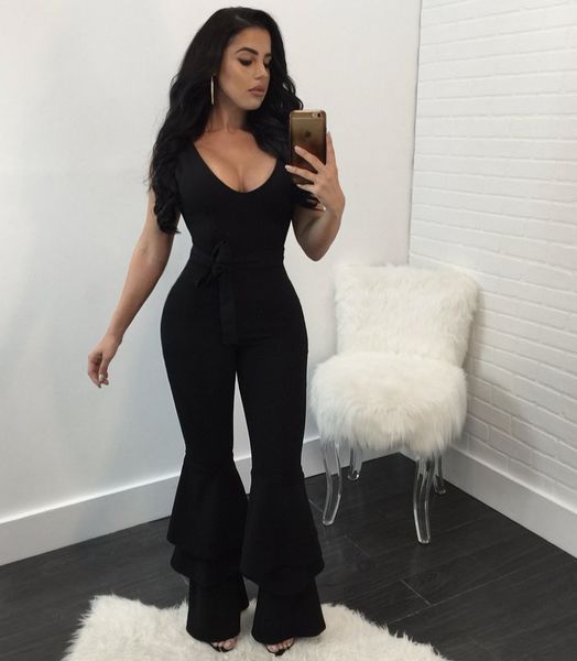 loose rompers womens jumpsuit cascading ruffel body mujer v neck overalls for women, Black;white
loose rompers womens jumpsuit cascading ruffel body mujer v neck overalls for women, Black;white