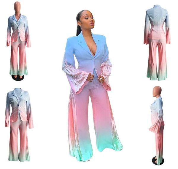 women business 2 pcs suit fading color office dress suit workwear feminino cardigan + pants office women buttons ol suit, White
women business 2 pcs suit fading color office dress suit workwear feminino cardigan + pants office women buttons ol suit, White