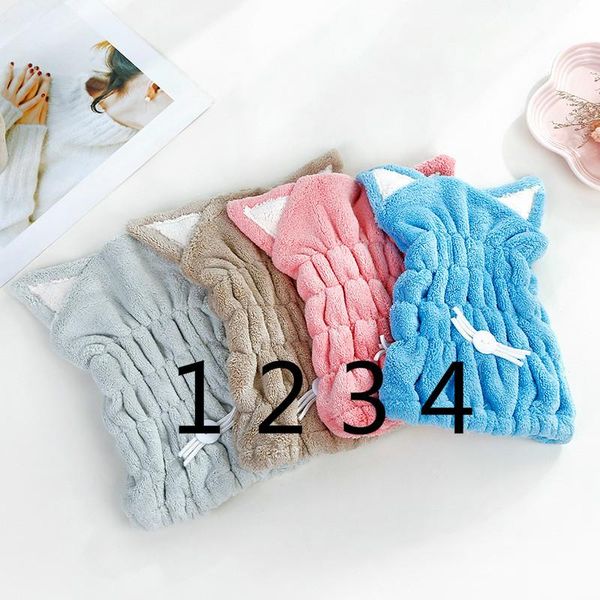 cute cat microfiber hair-drying towel bath cap strong absorbing drying long soft special dry hair cap towel with coral velvet
cute cat microfiber hair-drying towel bath cap strong absorbing drying long soft special dry hair cap towel with coral velvet