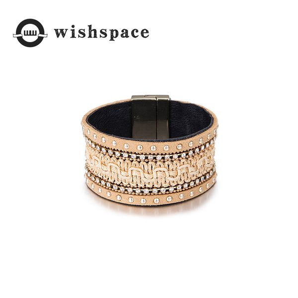 european and american popular retro bohemian cortex magnetic clasp women fashion bracelets jewelry, Golden;silver
european and american popular retro bohemian cortex magnetic clasp women fashion bracelets jewelry, Golden;silver
