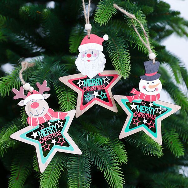 3pcs christmas tree decorations wooden star hanging pendant decor colorful painted xmas ornaments party supplies
3pcs christmas tree decorations wooden star hanging pendant decor colorful painted xmas ornaments party supplies